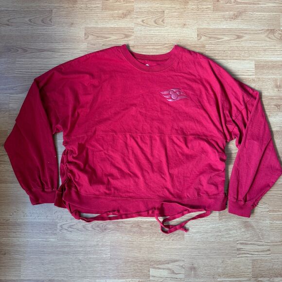 Disney Cruise Line Metallic Crop Red Spirit Jersey Size XL - Picture 1 of 9